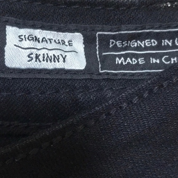 MISS ME BLACK EMBELLISHED SIGNATURE SKINNY JEANS 29 WORN ONCE LIKE, CONDITION - Picture 4 of 6